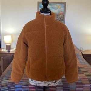Art Class Golden Sherpa Jacket Size XL